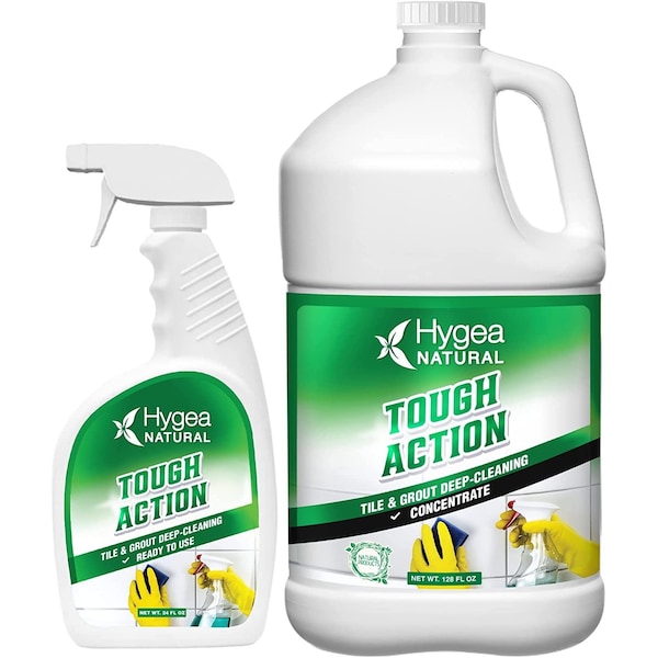 Hygea Natural Tough Action Tile Grout DeepCleaning 24oz Spray Concentrated Refill HNC-02 - main